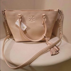 NWT Tory Burch Thea Center Zip Tote Bag Sweet Melon